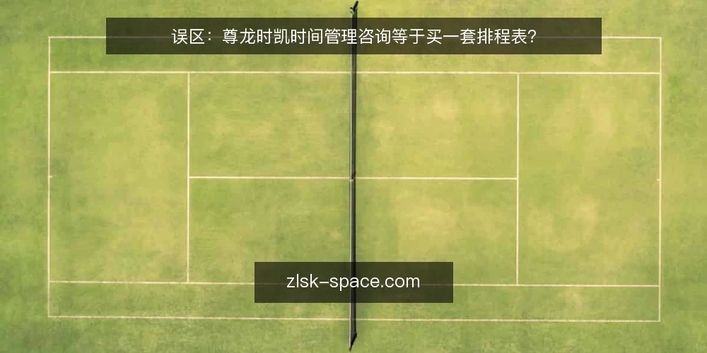 误区:尊龙时凯时间管理咨询等于买一套排程表? — 误区一:把咨询当成买排程表 配图